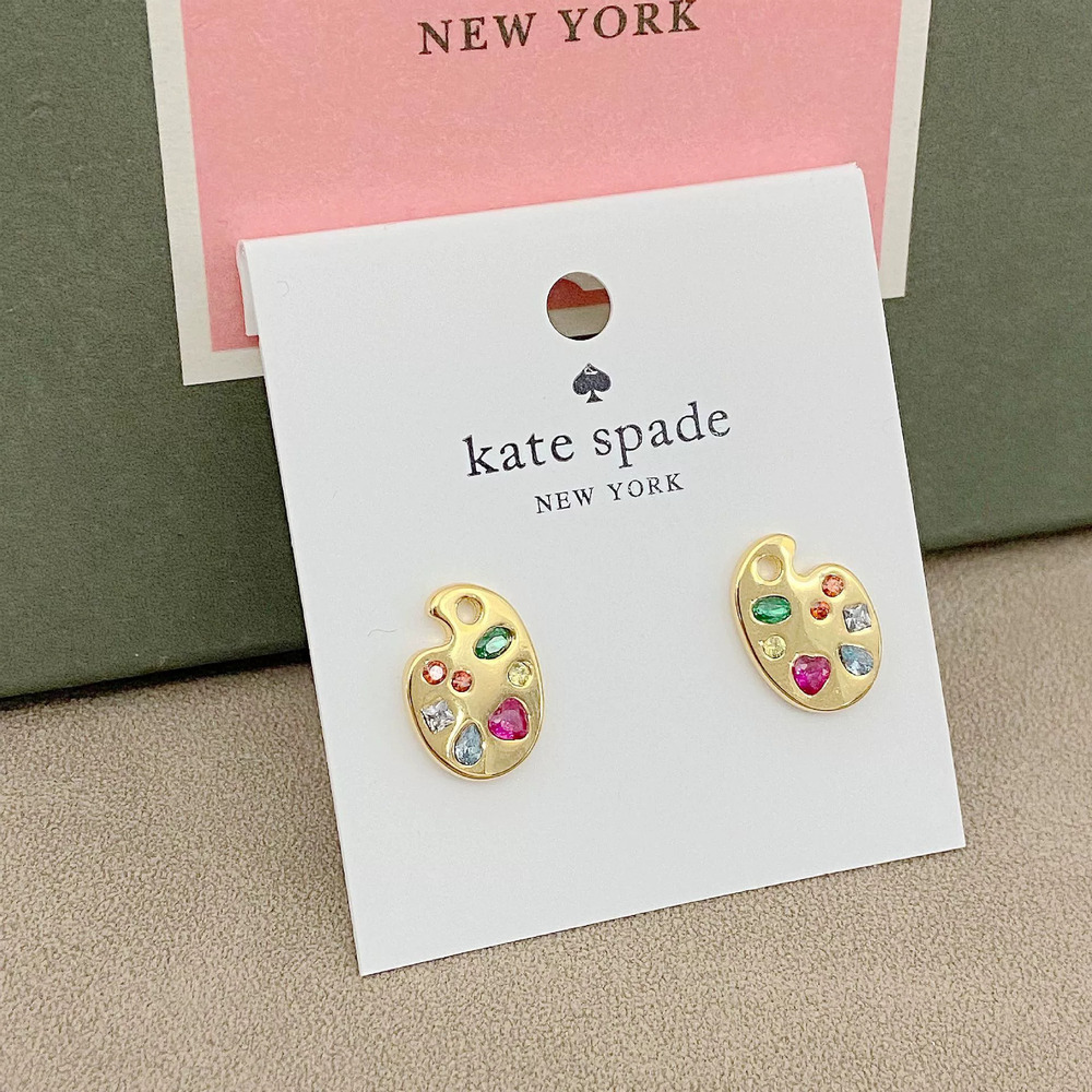 kate spade Palette Shape Multi Color Rhinestone